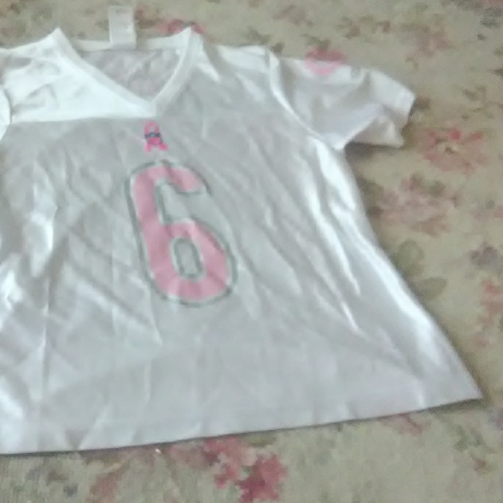 Jay Cutler pink and white jersey